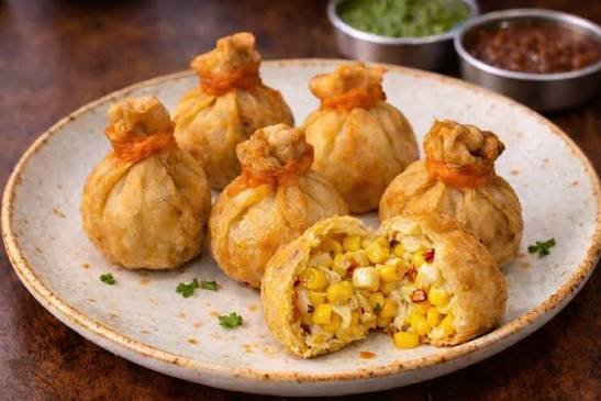 Cheese Corn Potali Half Fried